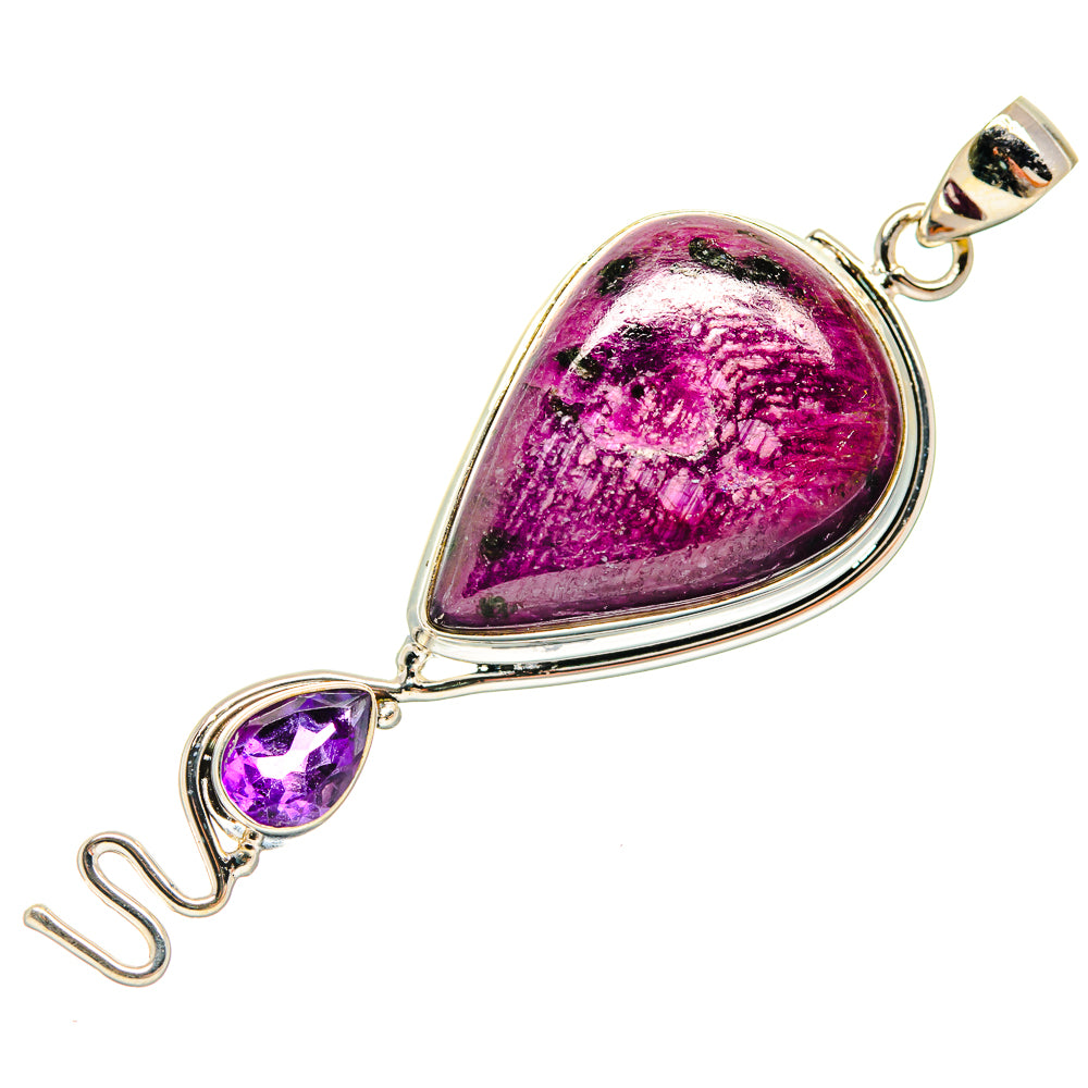 Ruby Fuchsite Pendants handcrafted by Anasilvercos - PD22383