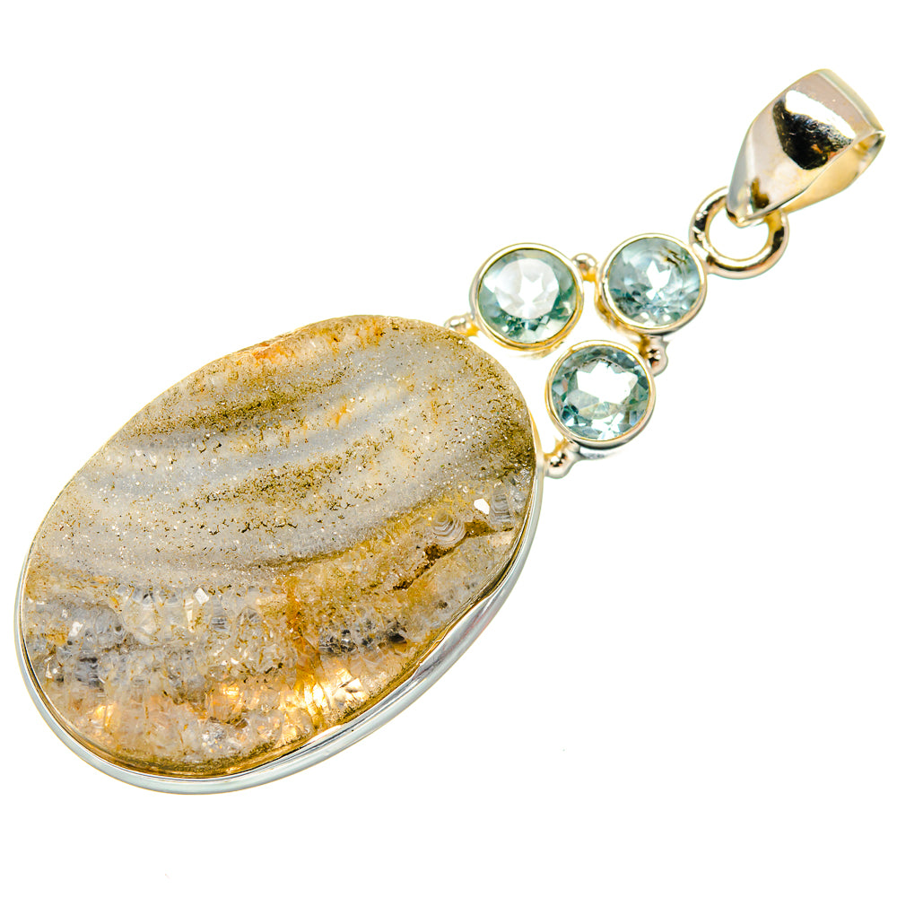 Desert Druzy Pendants handcrafted by Anasilvercos - PD22387 - Photo 2