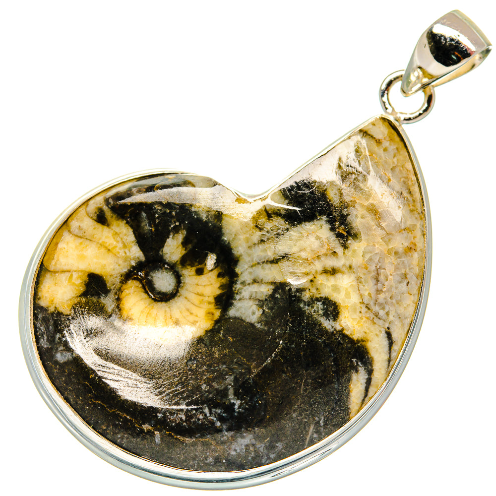 Pinolith Fossil Pendants handcrafted by Anasilvercos - PD22400 - Photo 2