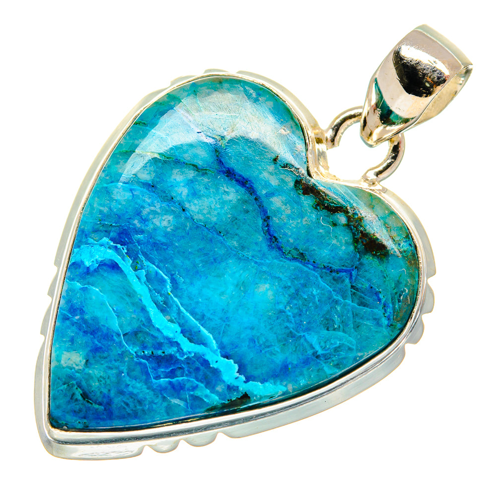 Chrysocolla Pendants handcrafted by Anasilvercos - PD22408