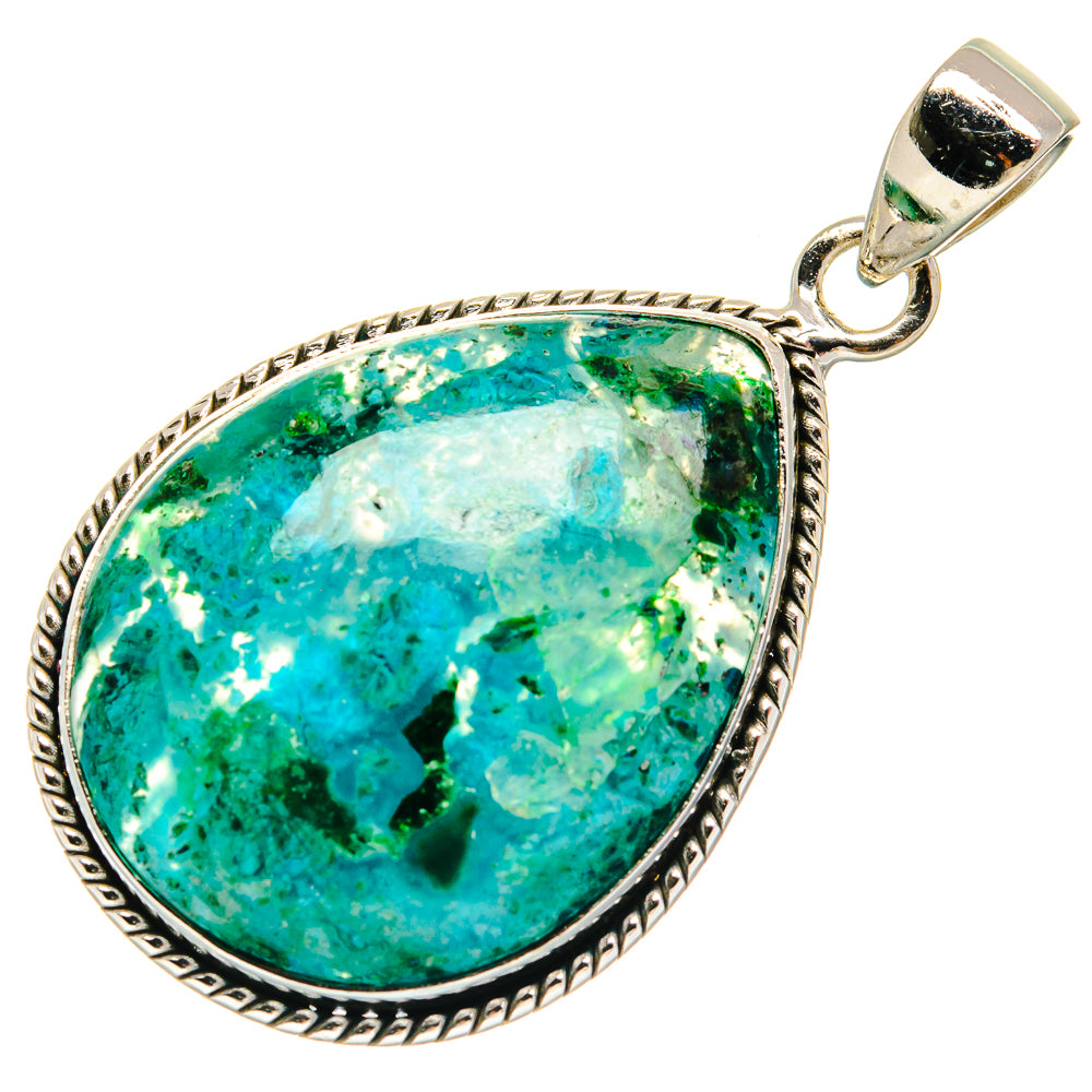 Chrysocolla Pendants handcrafted by Anasilvercos - PD22410