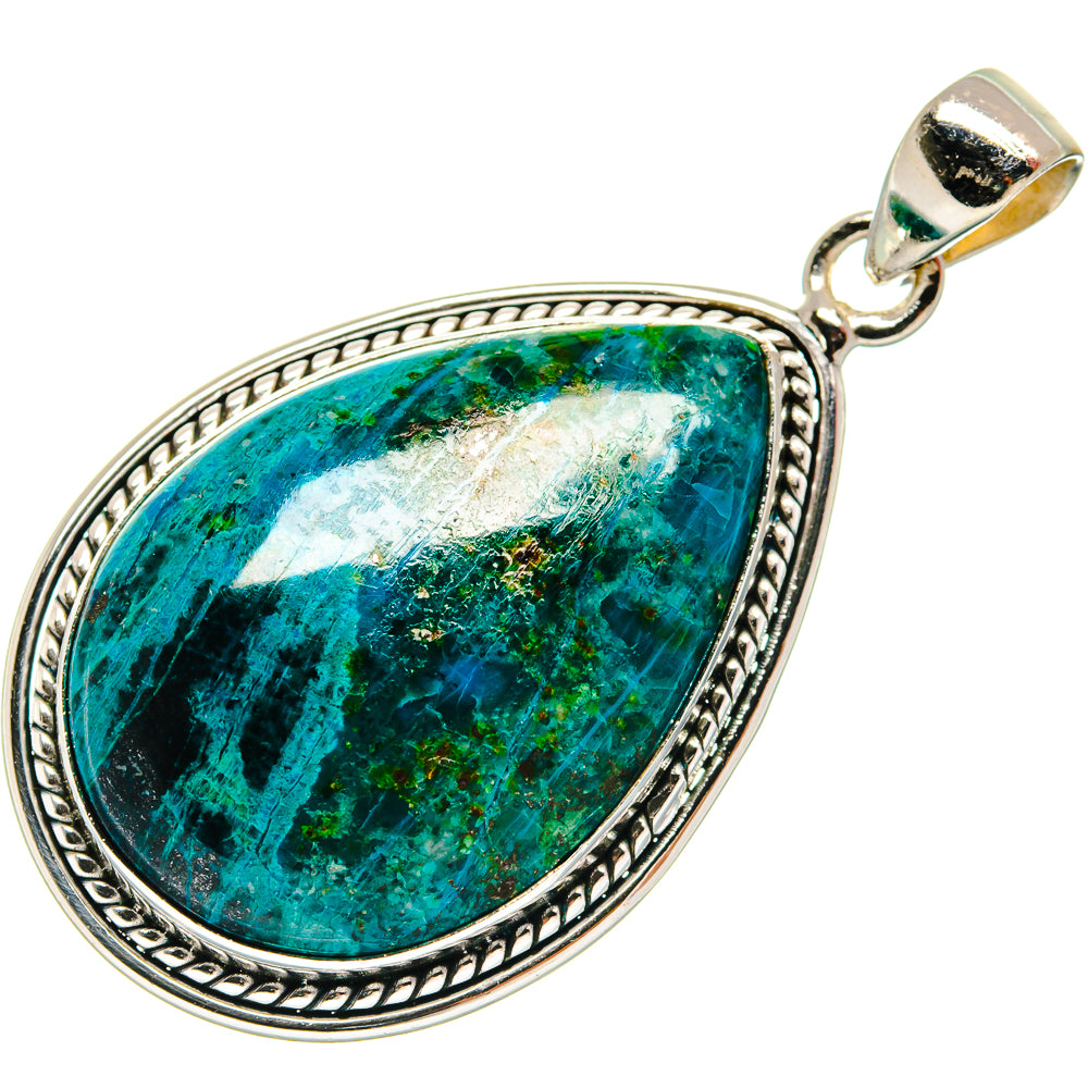 Chrysocolla Pendants handcrafted by Anasilvercos - PD22427