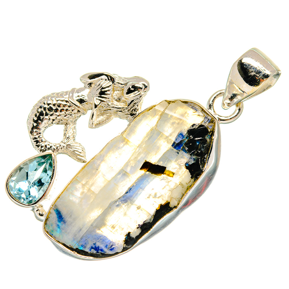 Rainbow Moonstone Pendants handcrafted by Anasilvercos - PD22451 - Photo 2