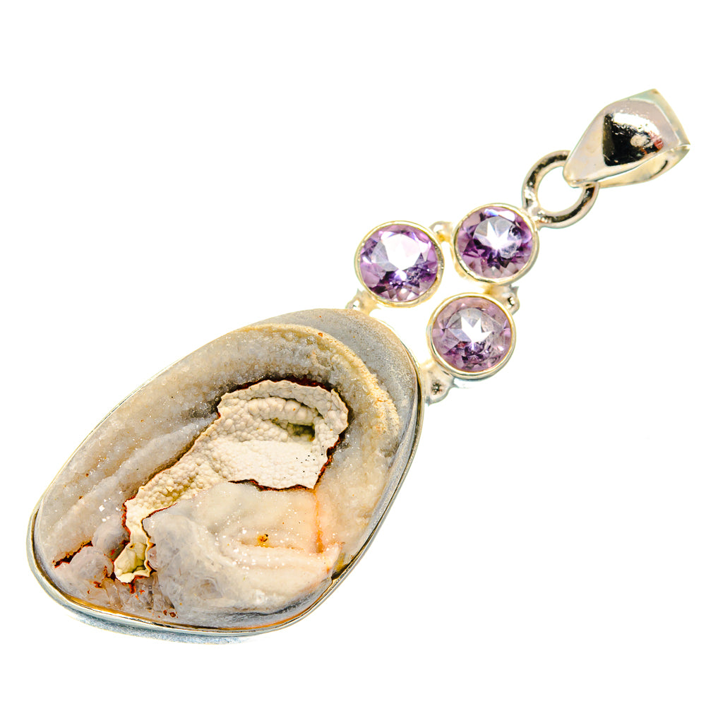 Desert Druzy Pendants handcrafted by Anasilvercos - PD22453 - Photo 2