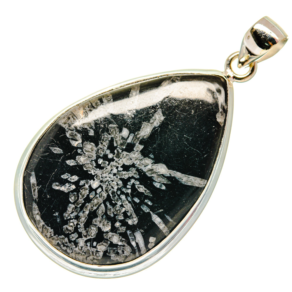 Chrysanthemum Stone Pendants handcrafted by Anasilvercos - PD22462 - Photo 2