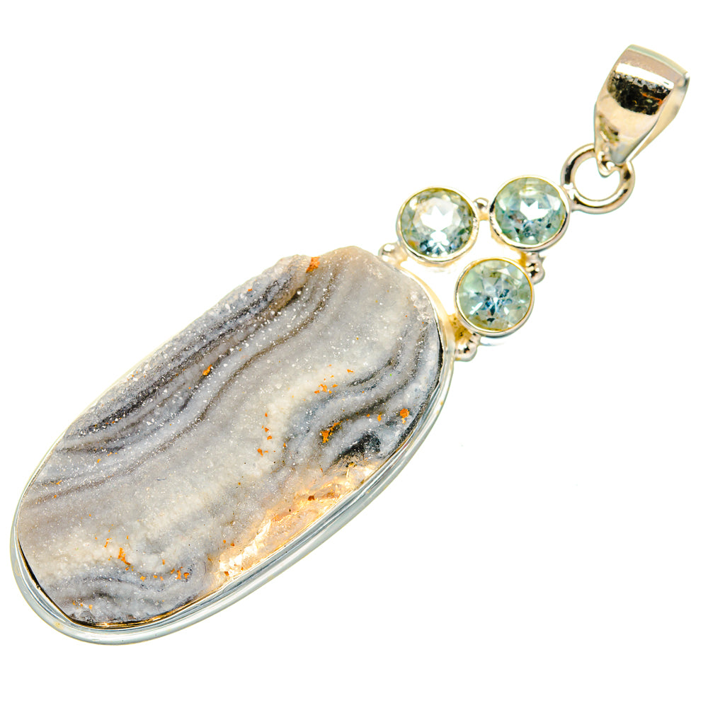 Desert Druzy Pendants handcrafted by Anasilvercos - PD22478 - Photo 2