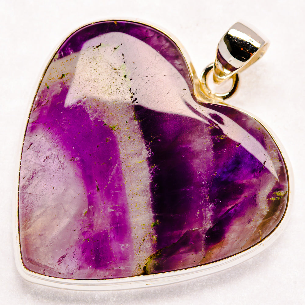 Chevron Amethyst Pendants handcrafted by Anasilvercos - PD22497