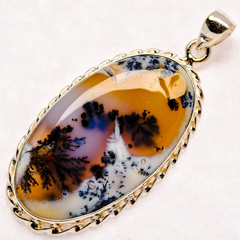 Dendritic Opal Pendants handcrafted by Anasilvercos - PD22498