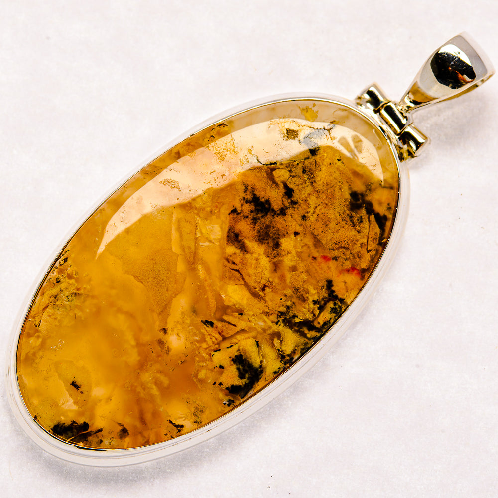 Indonesian Plume Agate Pendants handcrafted by Anasilvercos - PD22503 - Photo 2