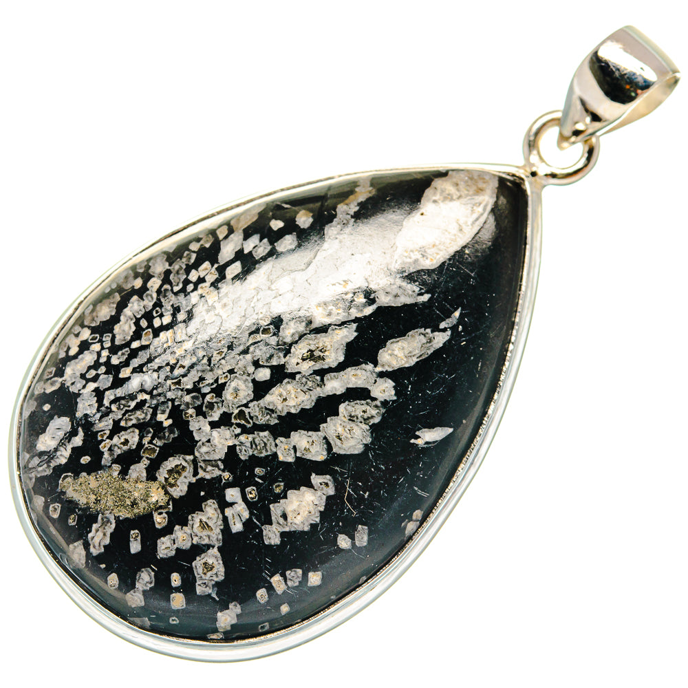 Chrysanthemum Stone Pendants handcrafted by Anasilvercos - PD22531
