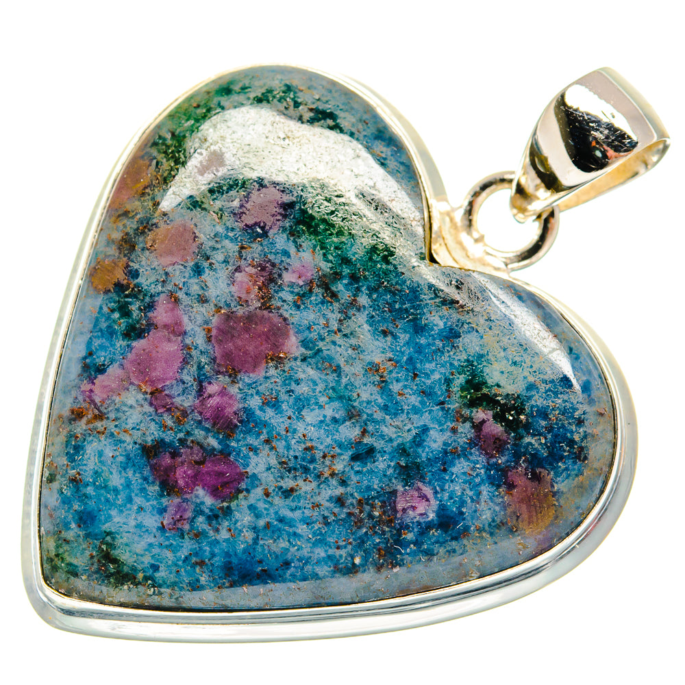 Ruby Fuchsite Pendants handcrafted by Anasilvercos - PD22534