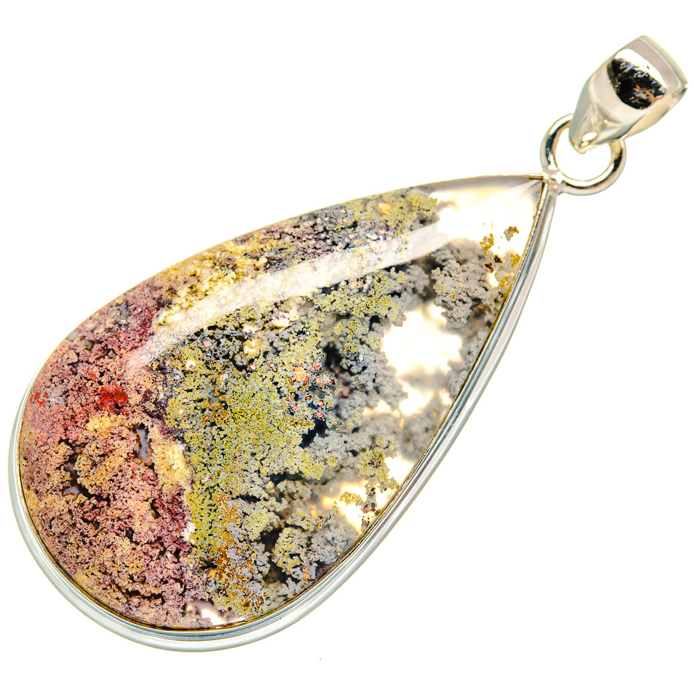 Indonesian Plume Agate Pendants handcrafted by Anasilvercos - PD22535