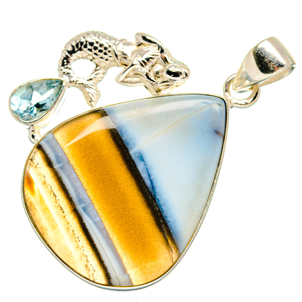 Owyhee Opal Pendants handcrafted by Anasilvercos - PD22559 - Photo 2
