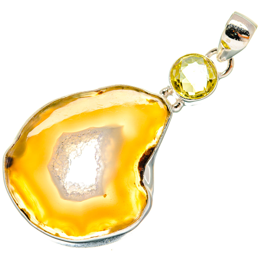 Geode Slice Pendants handcrafted by Anasilvercos - PD22560 - Photo 2