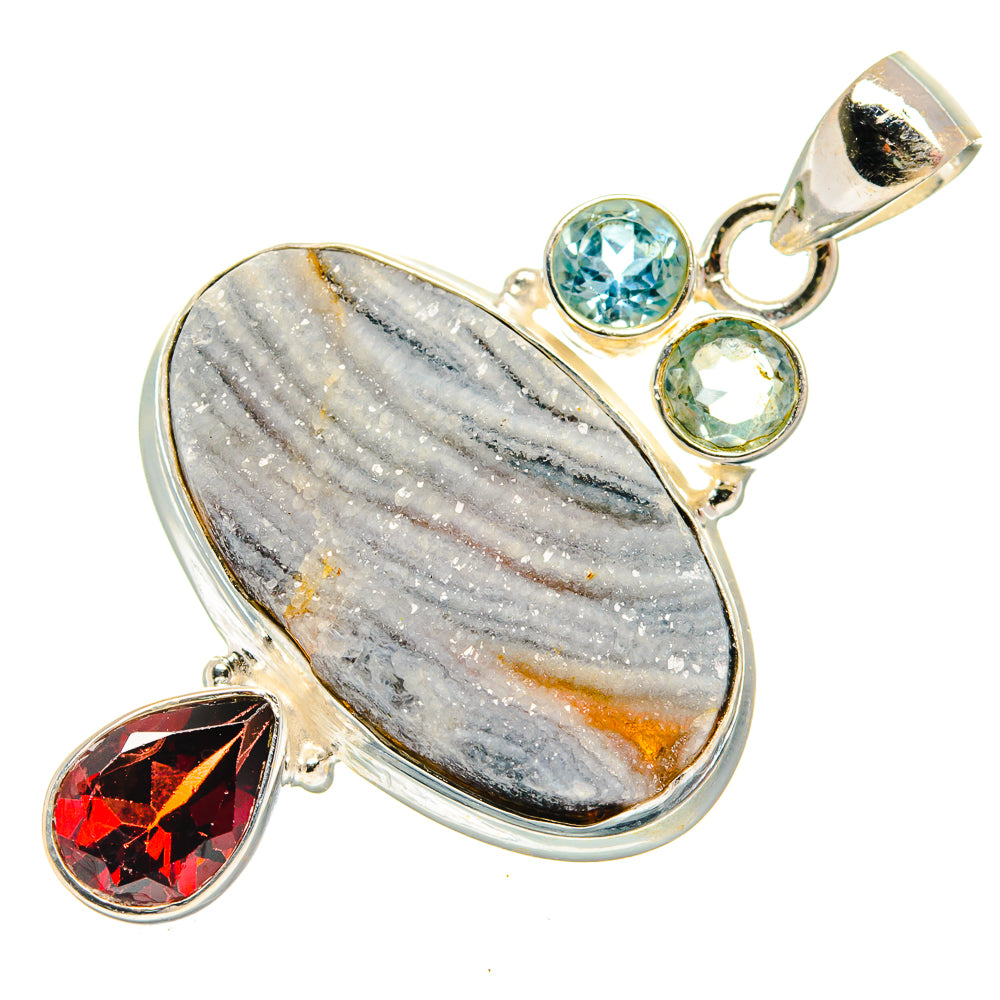 Desert Druzy Pendants handcrafted by Anasilvercos - PD22575 - Photo 2