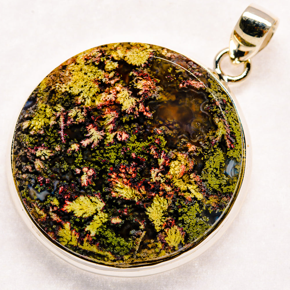 Indonesian Plume Agate Pendants handcrafted by Anasilvercos - PD22583