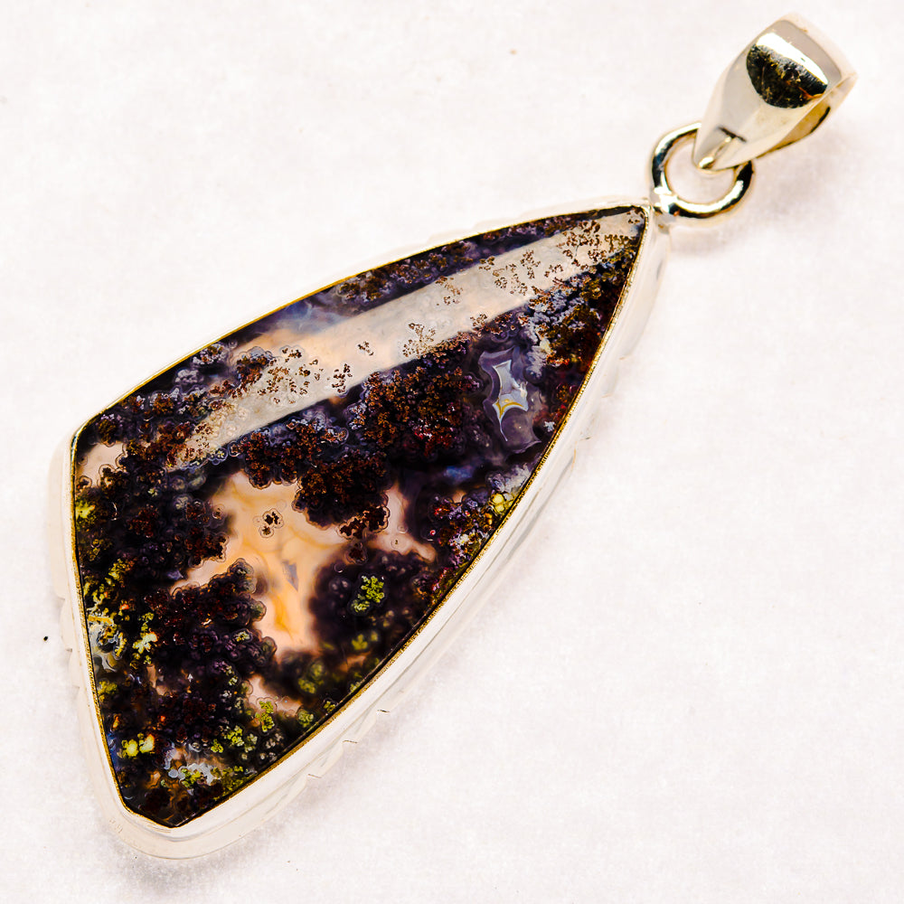Indonesian Plume Agate Pendants handcrafted by Anasilvercos - PD22590 - Photo 2