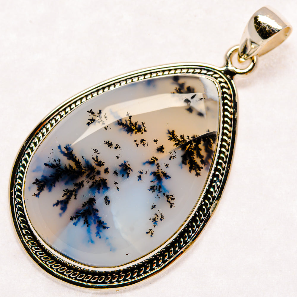 Dendritic Opal Pendants handcrafted by Anasilvercos - PD22591