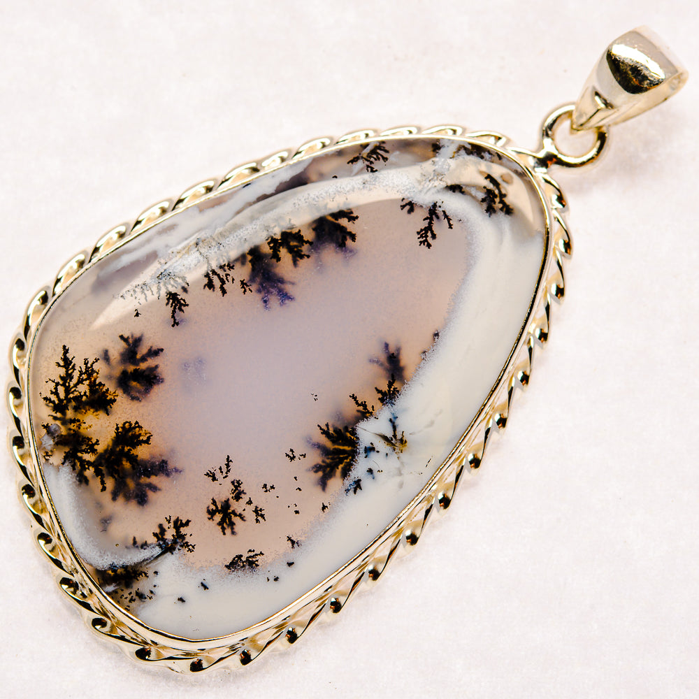 Dendritic Opal Pendants handcrafted by Anasilvercos - PD22594 - Photo 2