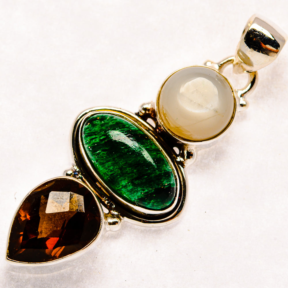 Green Aventurine Pendants handcrafted by Anasilvercos - PD22637 - Photo 2