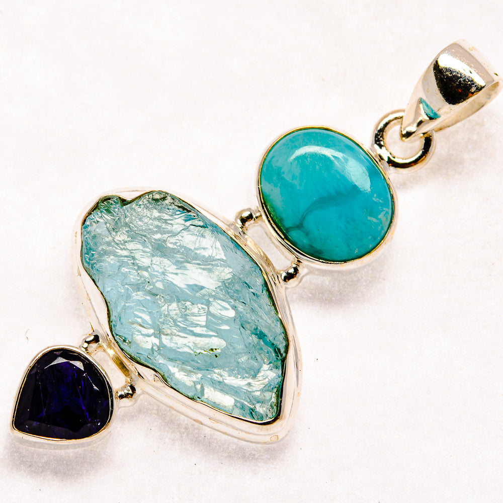 Aquamarine Pendants handcrafted by Anasilvercos - PD22640 - Photo 2