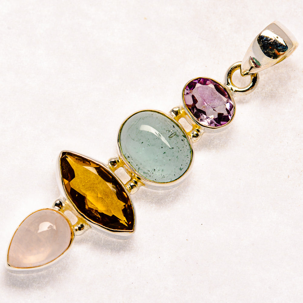 Aquamarine Pendants handcrafted by Anasilvercos - PD22645