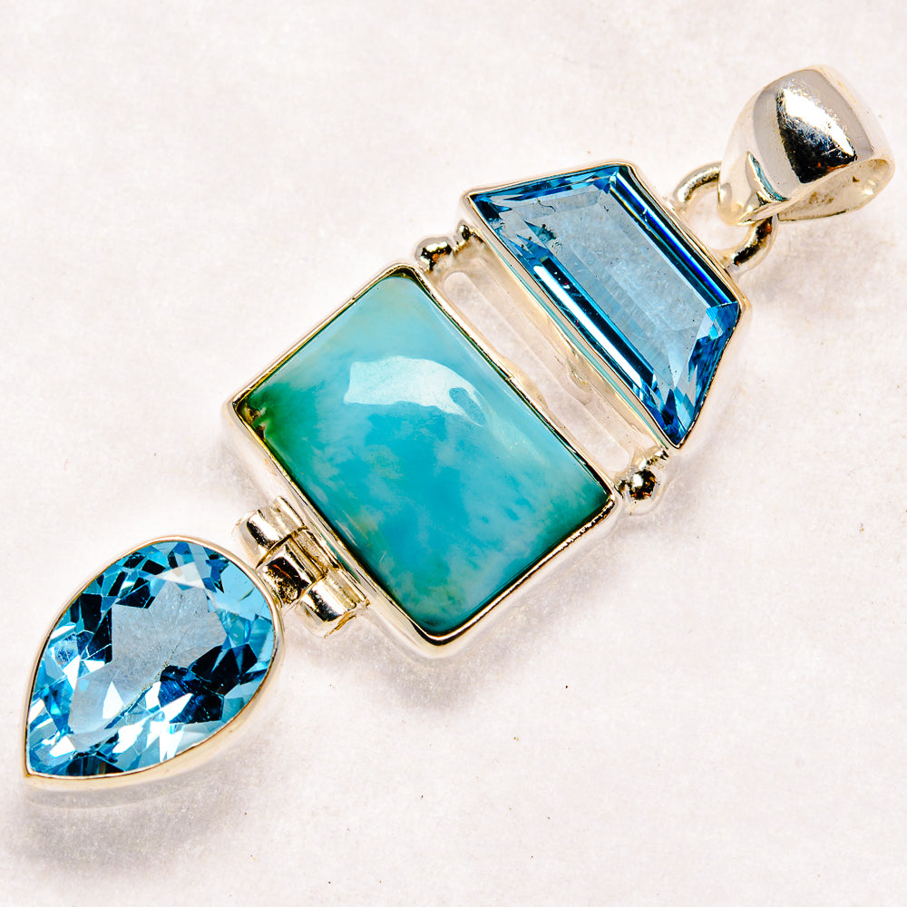 Larimar Pendants handcrafted by Anasilvercos - PD22646