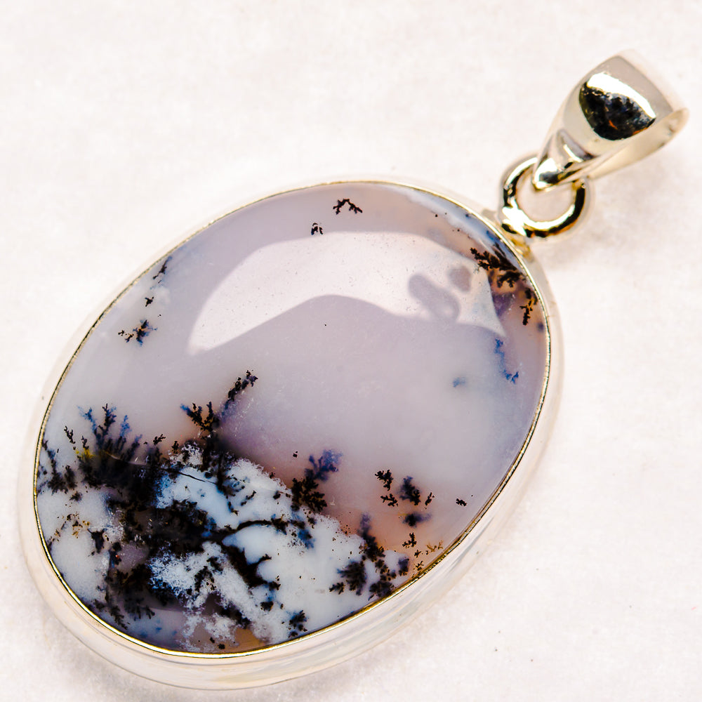 Dendritic Opal Pendants handcrafted by Anasilvercos - PD22667
