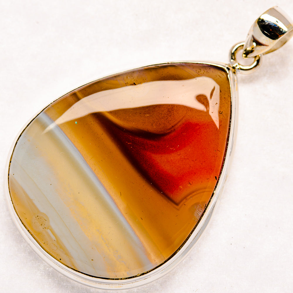 Botswana Agate Pendants handcrafted by Anasilvercos - PD22668 - Photo 2