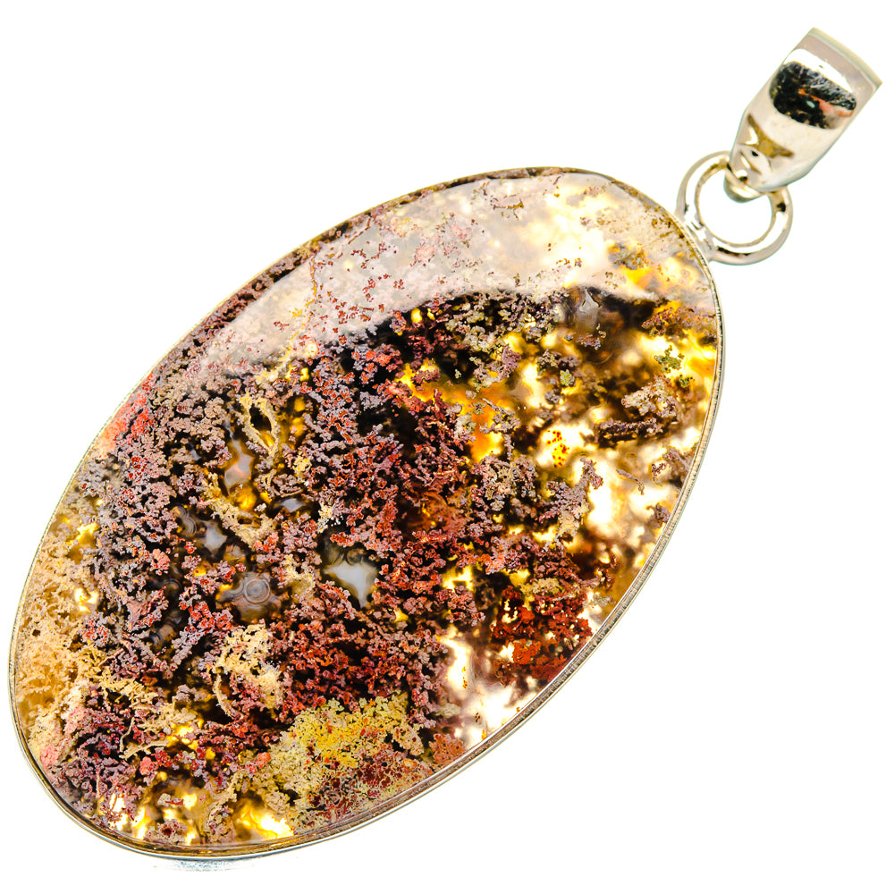 Indonesian Plume Agate Pendants handcrafted by Anasilvercos - PD22690 - Photo 2