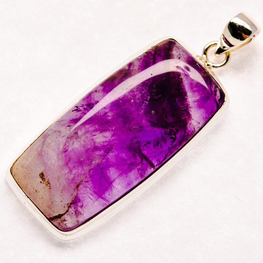 Chevron Amethyst Pendants handcrafted by Anasilvercos - PD22707 - Photo 2