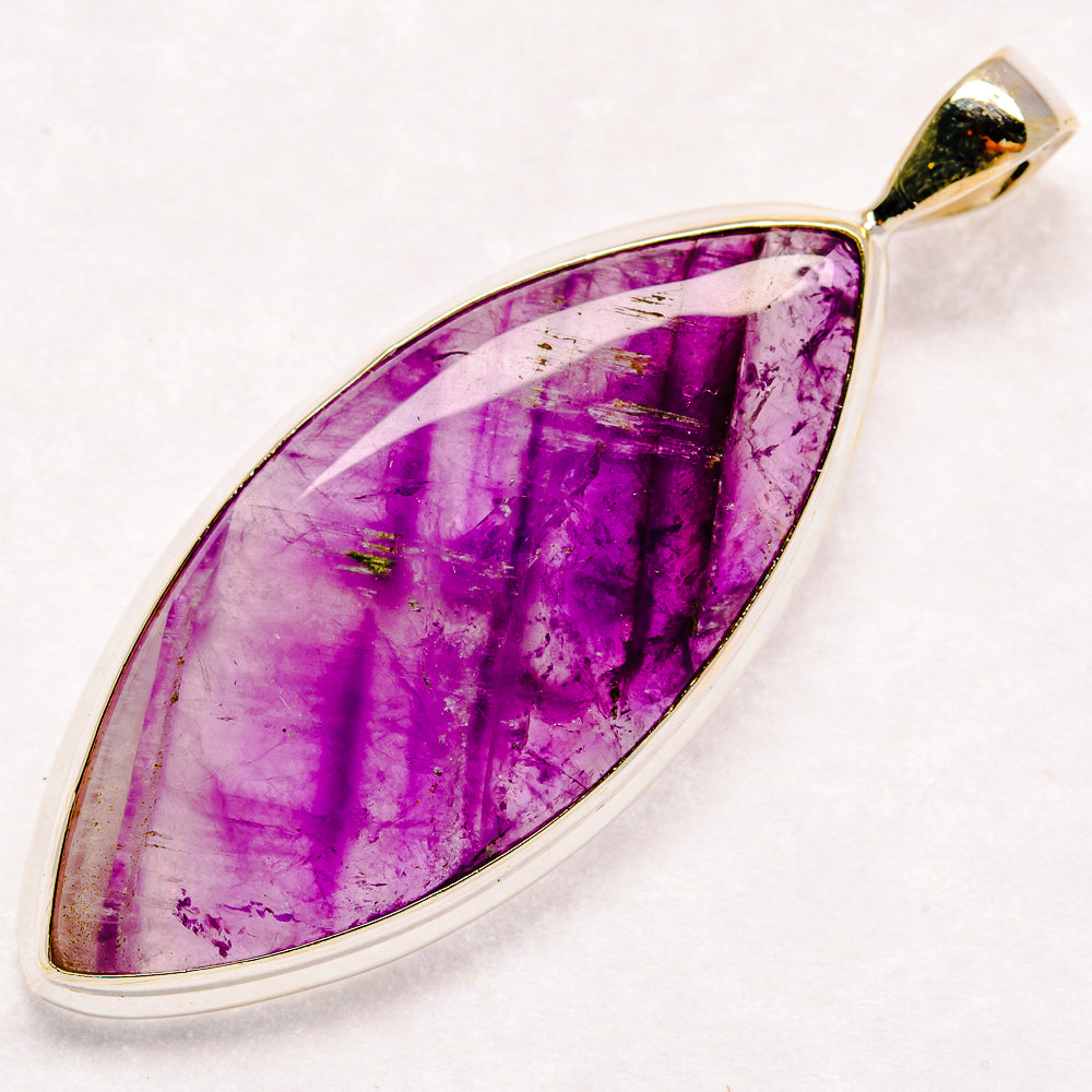 Chevron Amethyst Pendants handcrafted by Anasilvercos - PD22708 - Photo 2