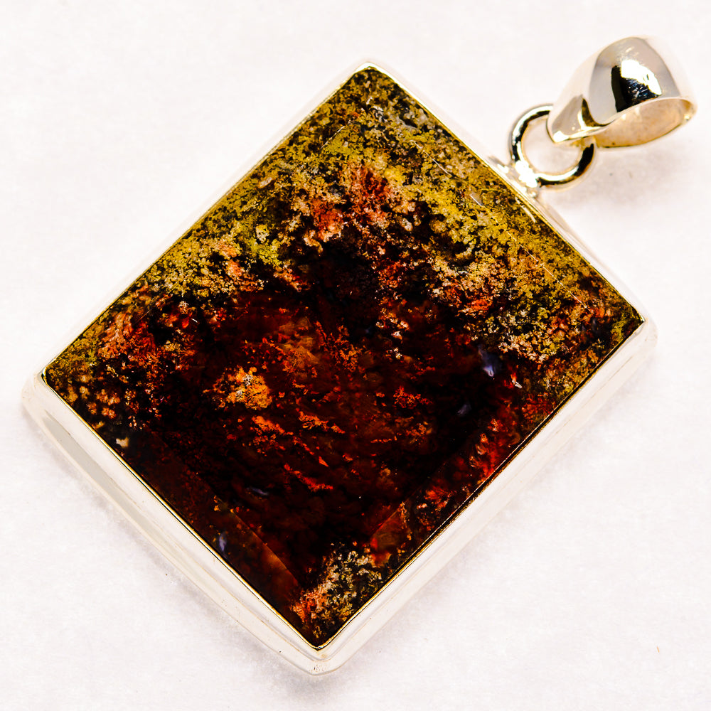 Indonesian Plume Agate Pendants handcrafted by Anasilvercos - PD22714 - Photo 2