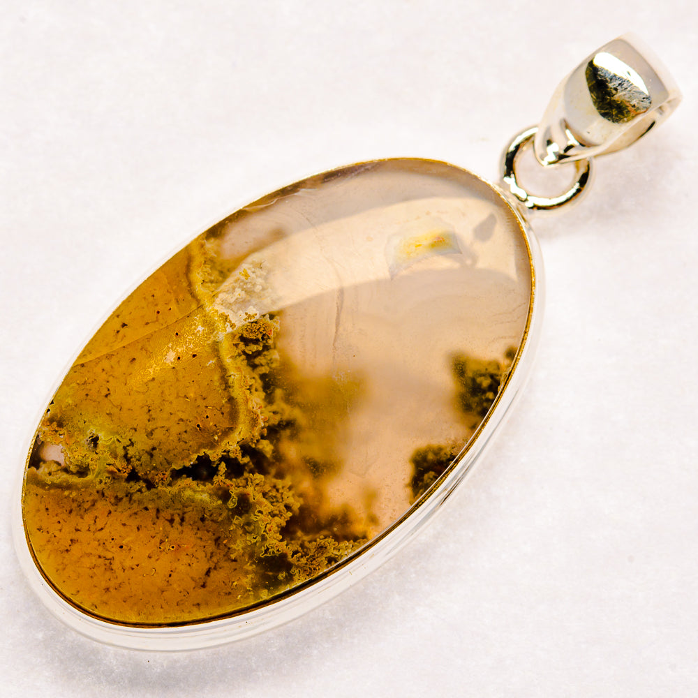 Indonesian Plume Agate Pendants handcrafted by Anasilvercos - PD22719 - Photo 2