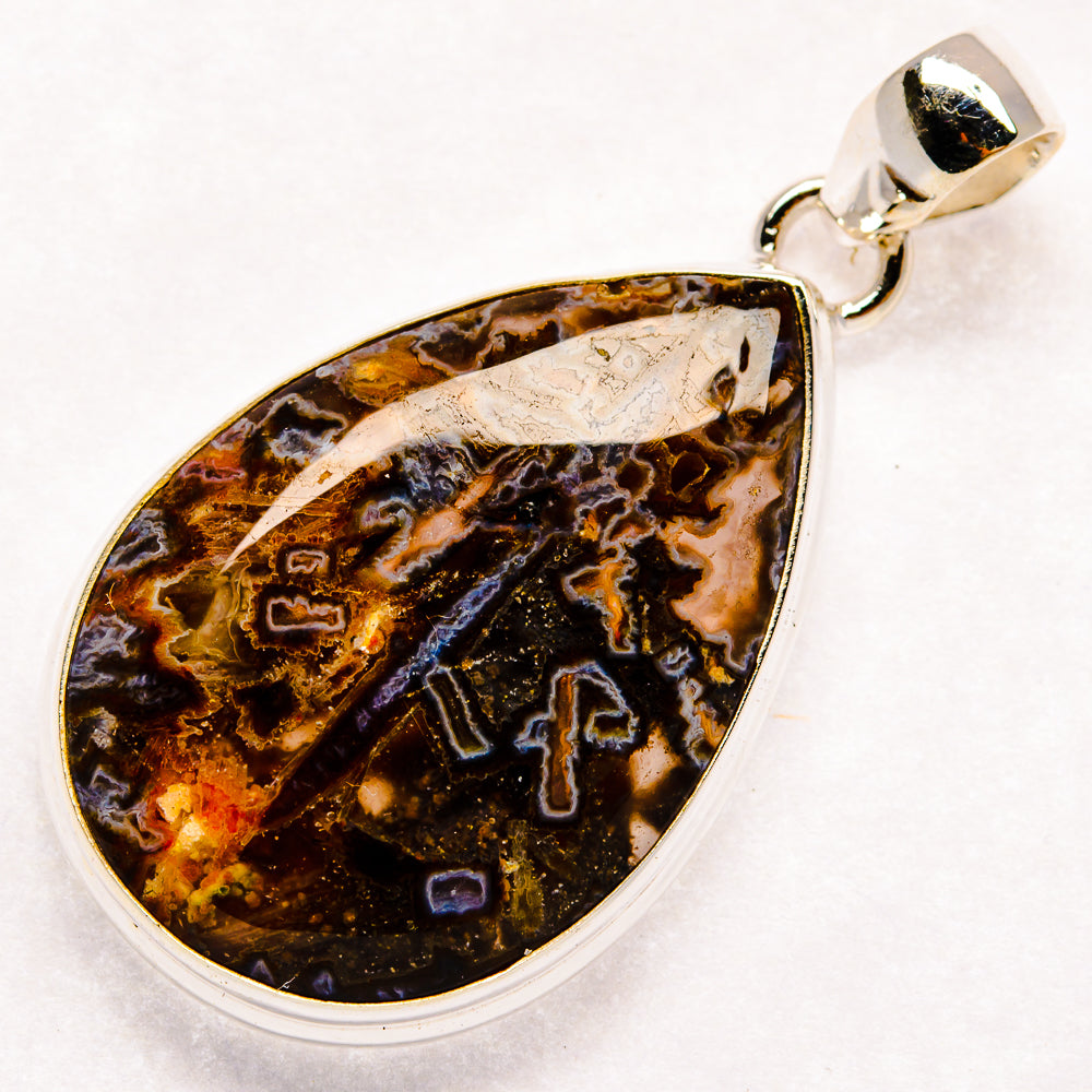 Turkish Tube Agate Pendants handcrafted by Anasilvercos - PD22724 - Photo 2