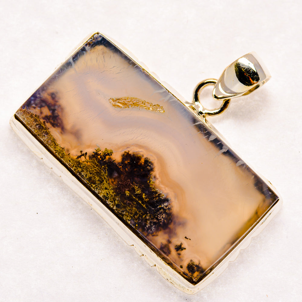 Indonesian Plume Agate Pendants handcrafted by Anasilvercos - PD22728 - Photo 2