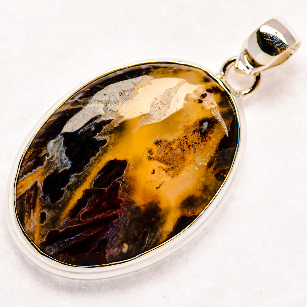 Turkish Tube Agate Pendants handcrafted by Anasilvercos - PD22731 - Photo 2