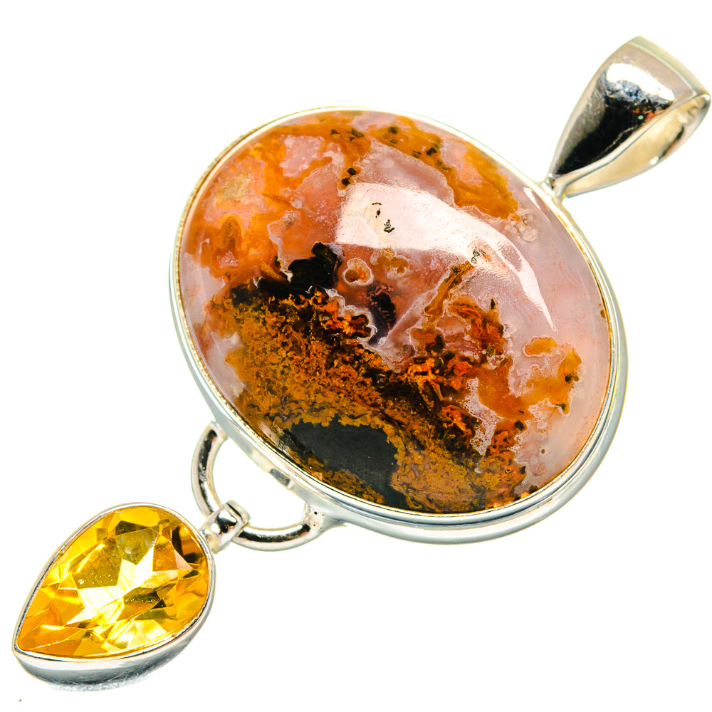 Plume Agate Pendants handcrafted by Anasilvercos - PD22768 - Photo 2