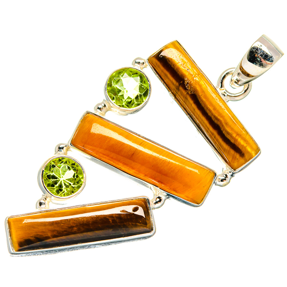 Tiger Eye Pendants handcrafted by Anasilvercos - PD22779 - Photo 2