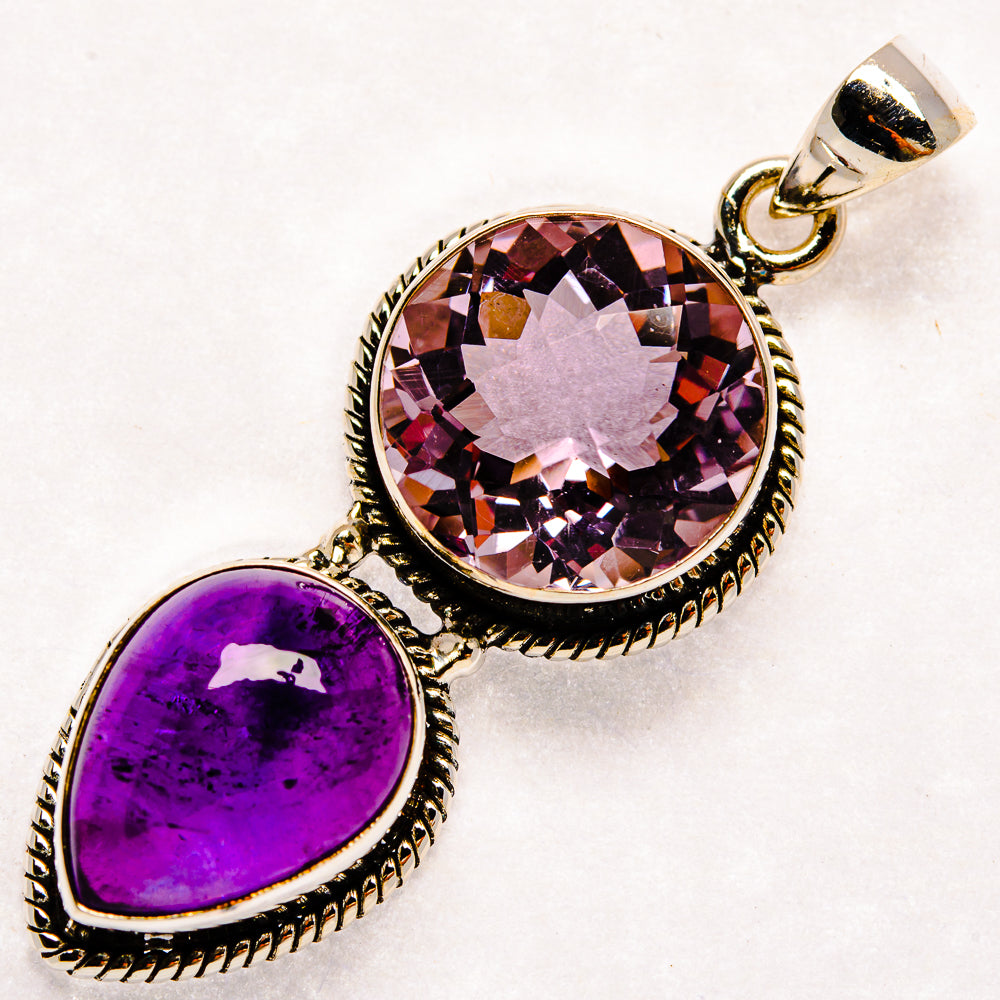 Morganite Pendants handcrafted by Anasilvercos - PD22800 - Photo 2
