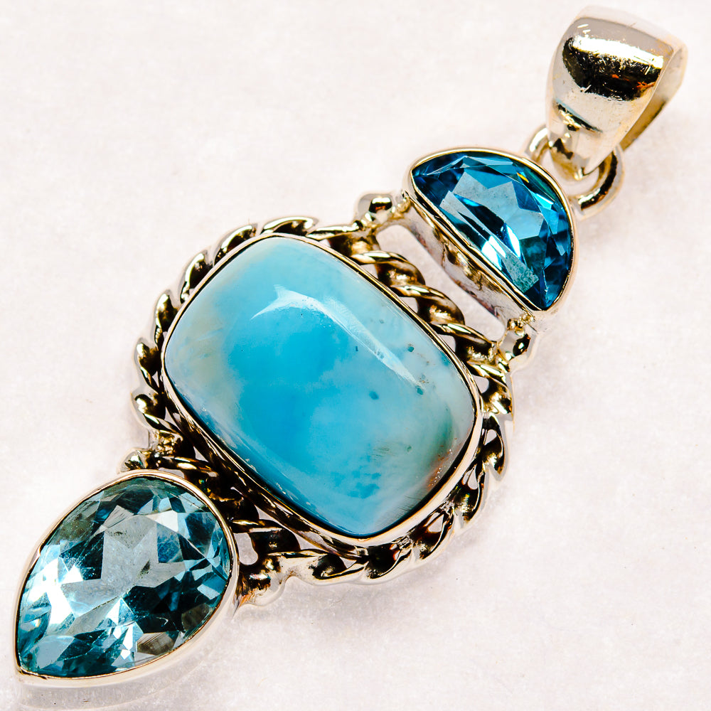 Larimar Pendants handcrafted by Anasilvercos - PD22804 - Photo 2