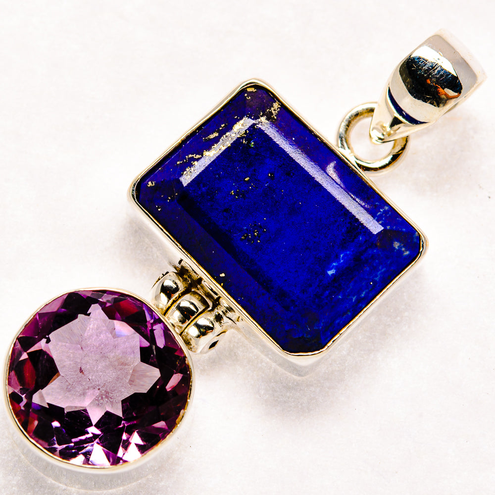 Lapis Lazuli Pendants handcrafted by Anasilvercos - PD22809 - Photo 2