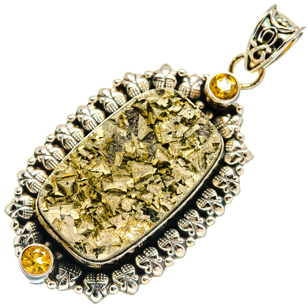 Pyrite Pendants handcrafted by Anasilvercos - PD22821 - Photo 2