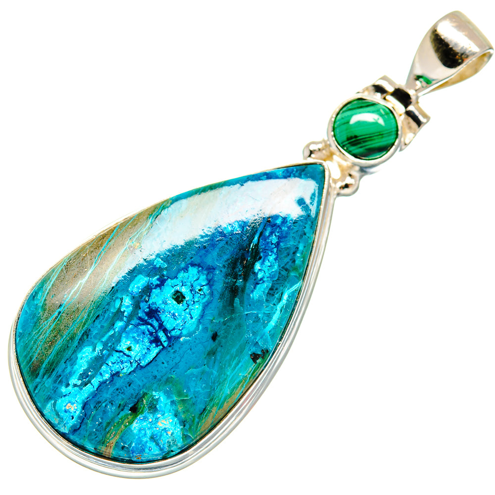 Chrysocolla Pendants handcrafted by Anasilvercos - PD22823 - Photo 2
