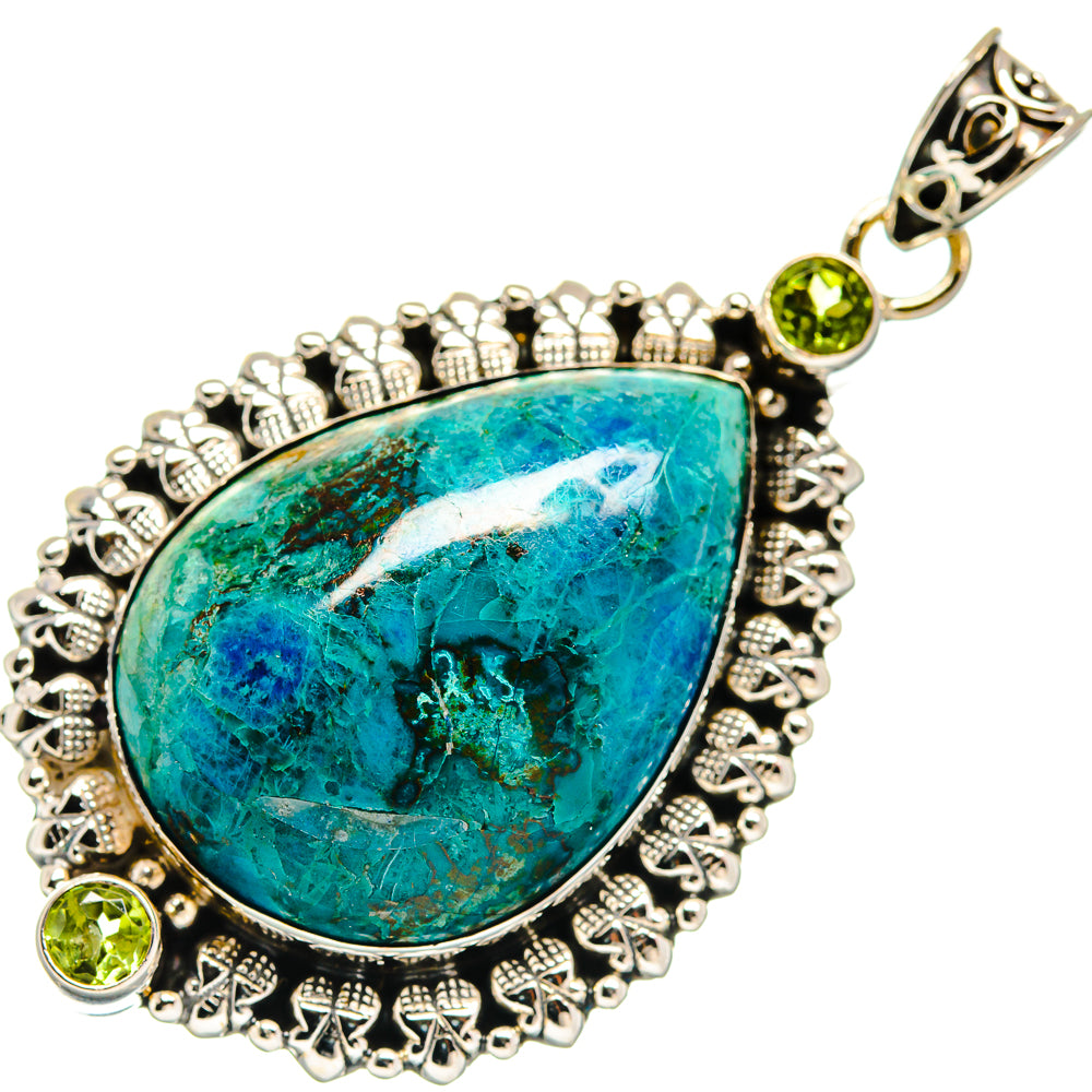 Chrysocolla Pendants handcrafted by Anasilvercos - PD22824 - Photo 2