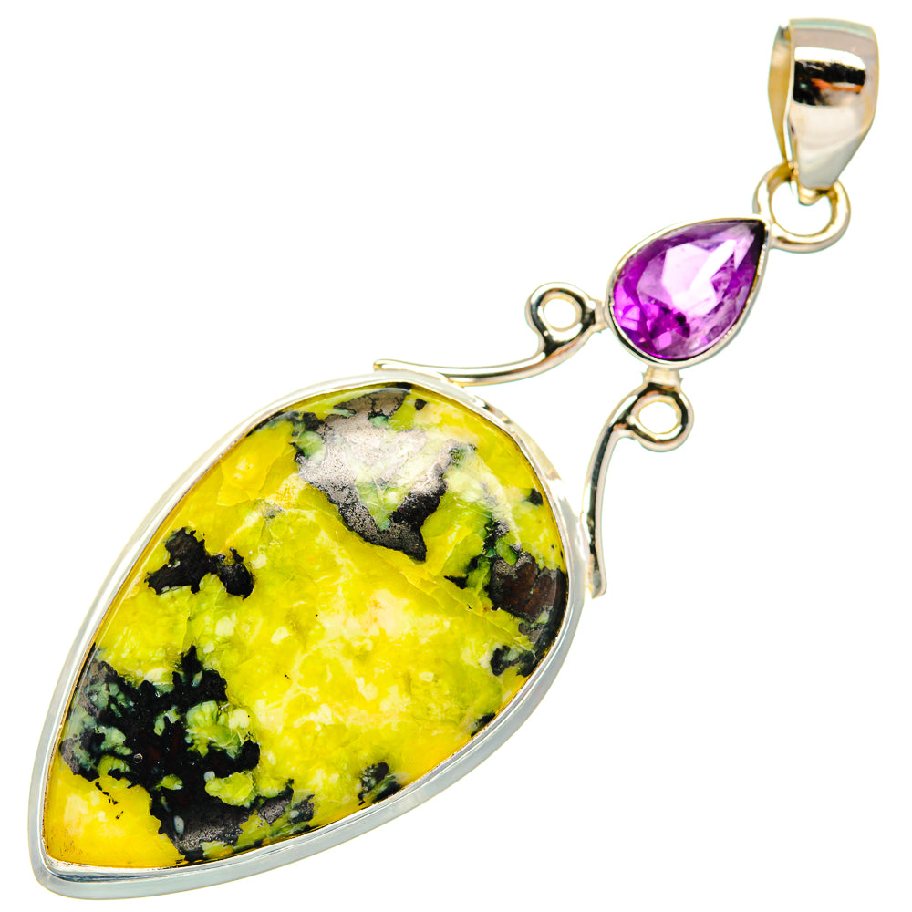 African Green Opal Pendants handcrafted by Anasilvercos - PD22869 - Photo 2