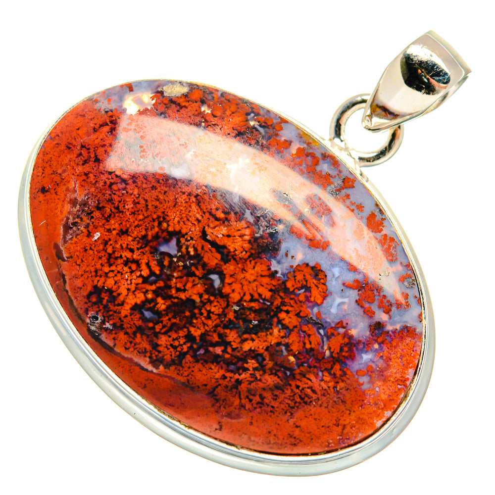 Indonesian Plume Agate Pendants handcrafted by Anasilvercos - PD22883 - Photo 2