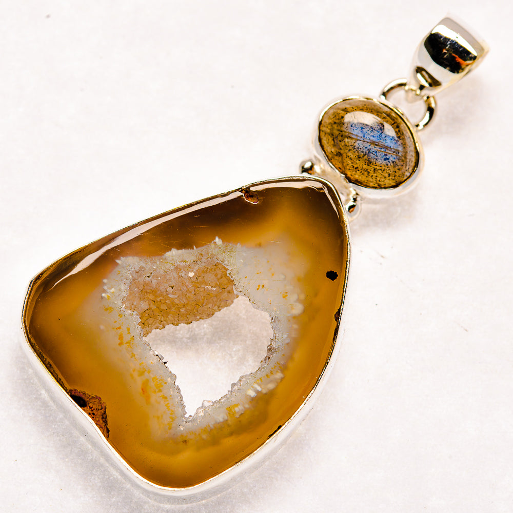 Geode Slice Pendants handcrafted by Anasilvercos - PD22891 - Photo 2