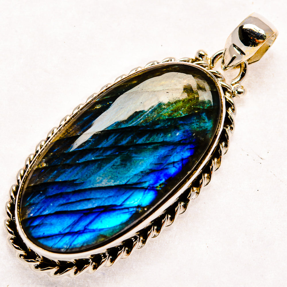 Labradorite Pendants handcrafted by Anasilvercos - PD22895 - Photo 2