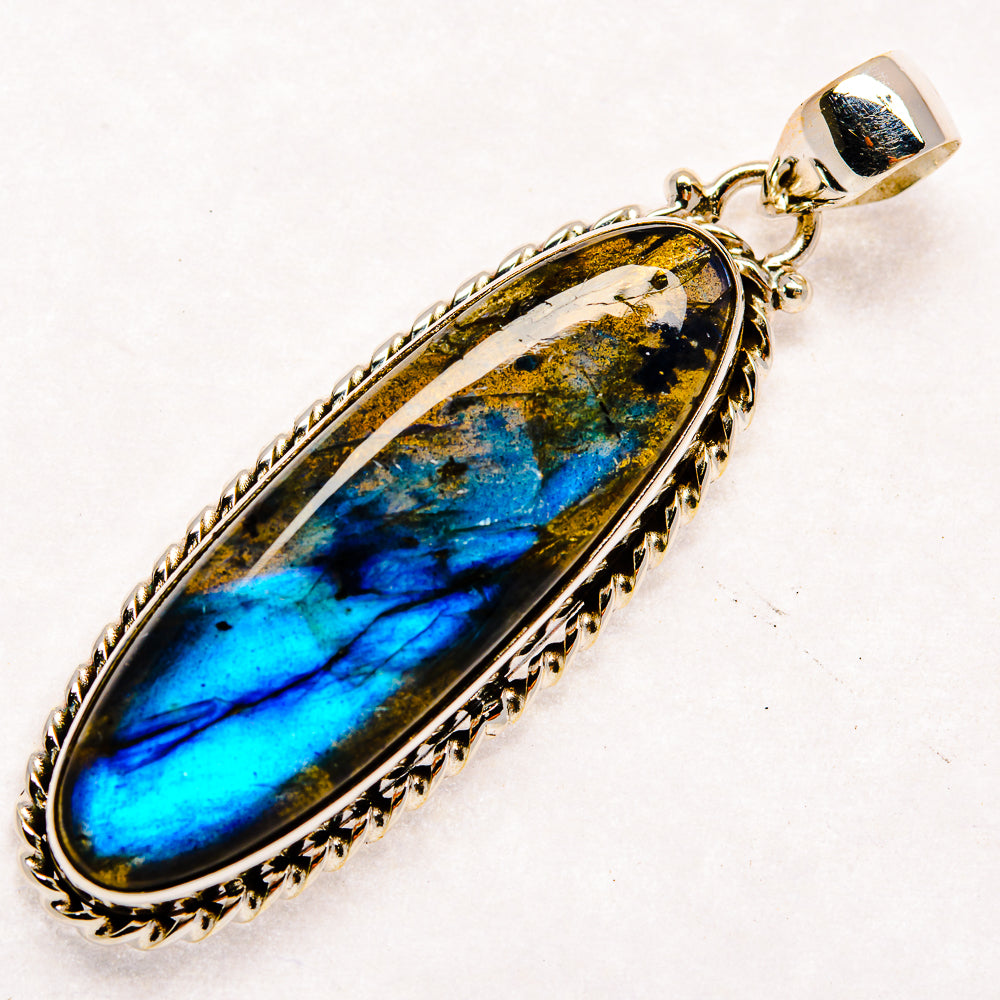 Labradorite Pendants handcrafted by Anasilvercos - PD22899 - Photo 2